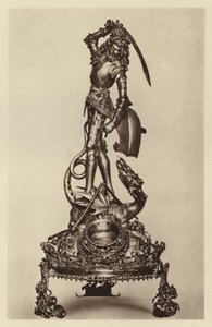 Berlín, Kunstgewerbemuseum, relikviář svatého Jiří (černobílá fotografie) od European Photographer