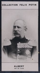 Frederic-Auguste Albert, Roi De Saxe (1828-1902) (černobílá fotografie) od European Photographer