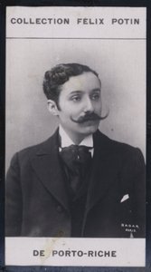 Georges de Porto-Riche (1849) (černobílá fotografie) od European Photographer