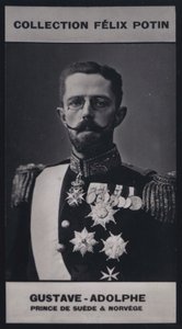 Gustave, Prince Royal De Suede Et Norvege (1858) (černobílá fotografie) od European Photographer