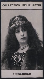 Madame Aimee Tessandier (1851) (černobílá fotografie) od European Photographer
