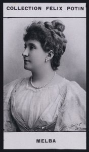 Madame Nellie Melba (1860) (černobílá fotografie) od European Photographer