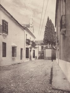 Stávající domy v Calle de Gameros, Ronda (čb fotografie) od European Photographer