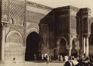Meknes, Palácová brána, Bab Mansour (čb fotografie) od European Photographer