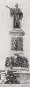 Památník Dante Alighieri, Trient (černobílá fotografie) od European Photographer