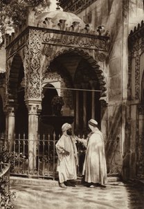 Oran, fontána mešity (černobílá fotografie) od European Photographer