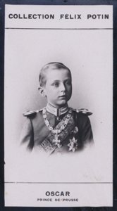 Oscar, princ z Pruska (1888) (černobílá fotografie) od European Photographer