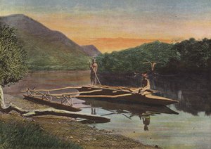 Pirogue of the Riviere De Monio od European Photographer