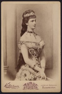 Portrét, císařovna Alžběta Rakouská, známá jako Sisi (čb fotografie) od European Photographer
