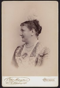 Portrét, Poslední královna Saska, dříve švédská princezna Carol (černobílá fotografie) od European Photographer
