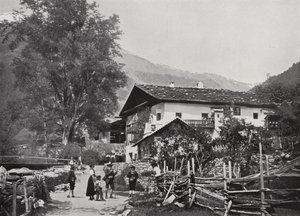 Sandwirt, Sandhof, v údolí Passeier, rodiště Andrease Hofera (černobílá fotografie) od European Photographer