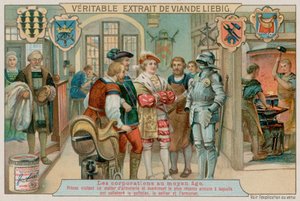 Princ navštíví dílnu zbrojíře, aby si prohlédl práci kožešníka, sedláře a zbrojíře od European School