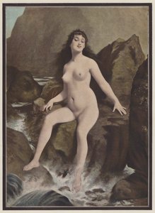 Siréna, stvoření z řecké mytologie (barva litho) od European School