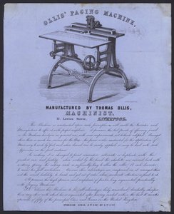 Reklama na Ollisův stránkovací stroj (litho) od European School
