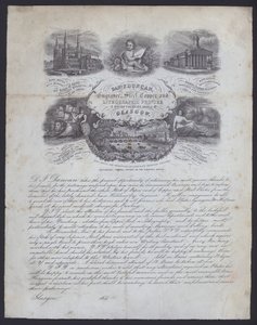 Reklama pro rytce a litografického tiskaře Daniela F. Duncana z Glasgow (litho) od European School