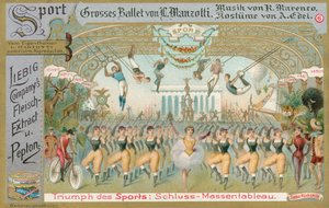 Balet, Liebigova karta, počátek 20. století (chromo) od European School
