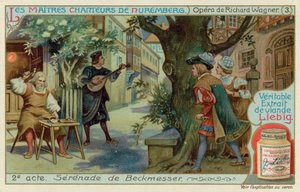 Beckmesser serenády Magdalena oblečená jako Eva od European School