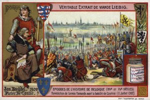 Požehnání vlámské armády před bitvou u Courtrai, 1302 od European School