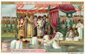 Požehnání vod v Rumunsku (chromolitho) od European School