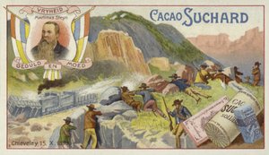 Búrové útočící na britský obrněný vlak, Chieveley, Jižní Afrika, Búrská válka, 15. října 1899 od European School
