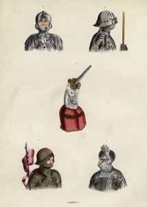Casques (barevné rytí) od European School