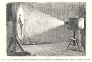 Woodwardova solární komora nebo zařízení pro zvětšování fotografických tisků (rytí) od European School