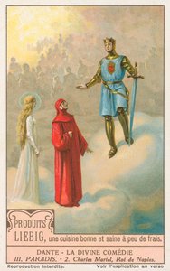 Dante, Božská komedie, Liebigova karta, počátek 20. století (chromo) od European School