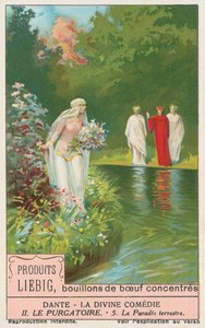 Dante, Božská komedie, Liebigova karta, počátek 20. století (chromo) od European School