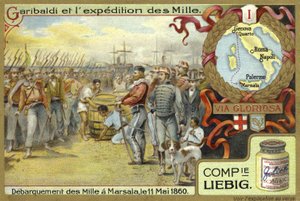 Vylodění tisíce, Marsala, Sicílie, 11. května 1860 od European School