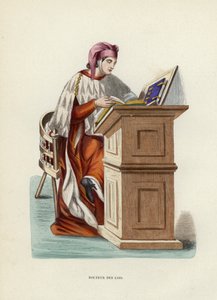 doktor práv (barevná rytina) od European School