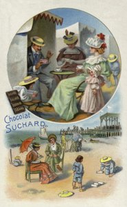 Vychutnávání čokolády Suchard na pláži od European School