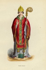 English Bishop (barevná rytina) od European School