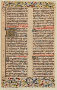 Facsmile z Gutenbergovy bible od European School