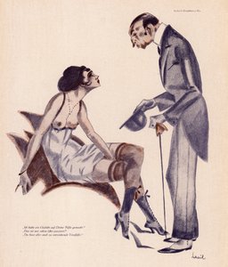 Foot fetishist (barevná litografie) od European School