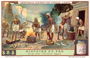 Forge ve starověkém Egyptě (chromolitho) od European School