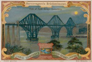 Forth Bridge přes Firth of Forth, Skotsko od European School