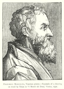 Francesco Marcolini, benátský tiskař (rytina) od European School