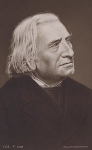Franz Liszt, maďarský skladatel (litografie) od European School