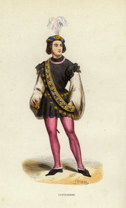 Gentilhomme (barevné rytí) od European School