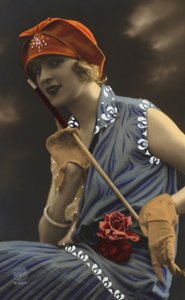 Dívka držící hůl (barevná fotografie) od European School