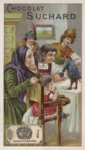 Gulliver vystavený lidem z Brobdingnagu od European School