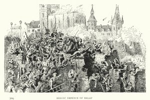 Heroic Defense of Erlau (rytina) od European School