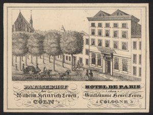 Hotel Trade Card (rytina) od European School