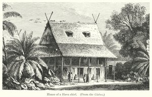 Dům náčelníka Hova (rytina) od European School