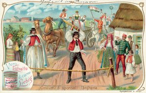Maďarská svatba (chromolitho) od European School