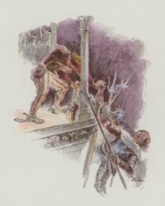 Ilustrace pro Notre-Dame De Paris od Victora Huga od European School