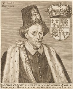 Jakub VI. Skotský a Jakub I. Anglický, hospoda. 1603. od European School
