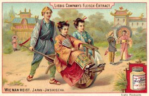 Japonská rikša (chromolitho) od European School