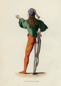 Young Venetian From La Calza (barevná rytina) od European School