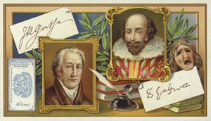 Johann Wolfgang von Goethe a William Shakespeare od European School
